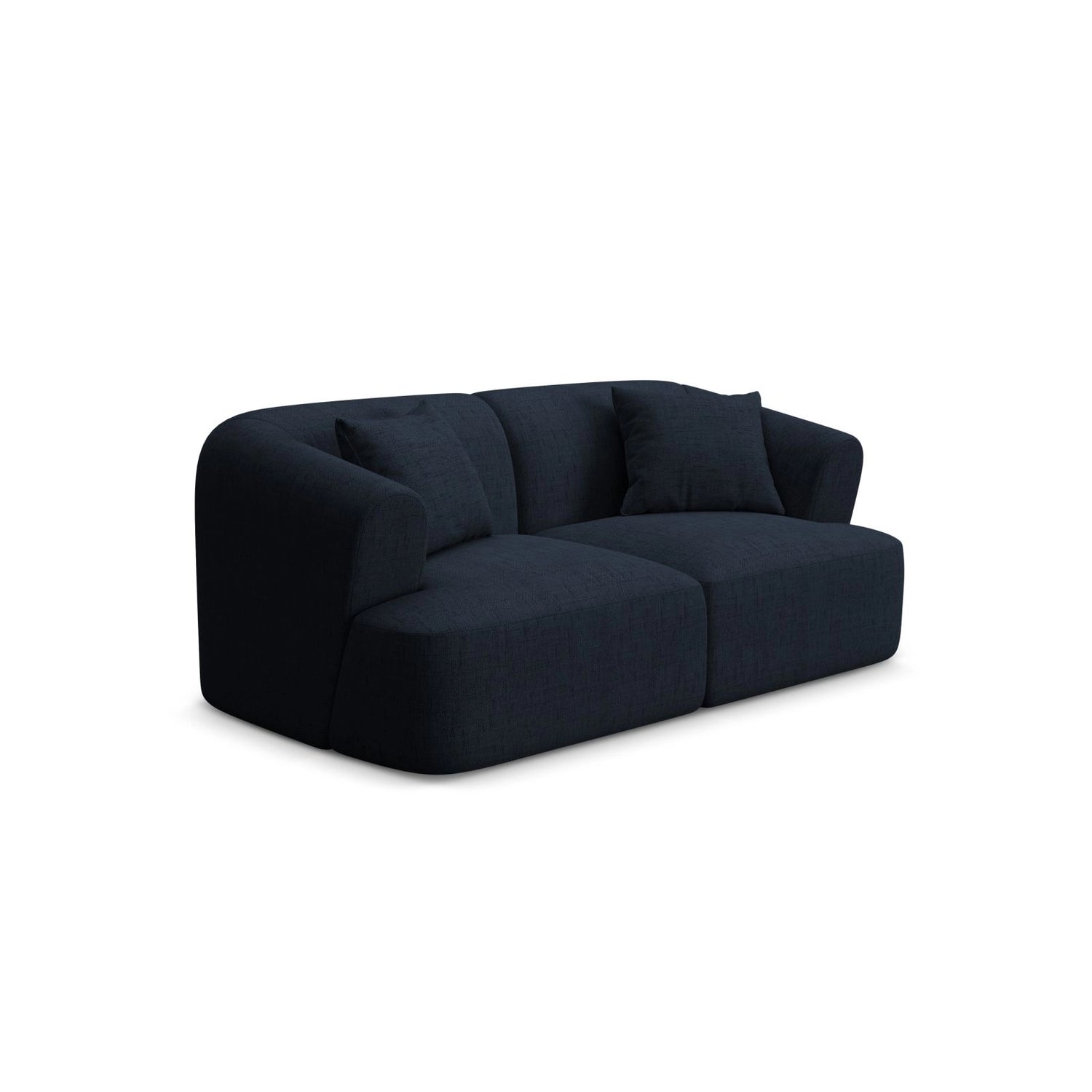 Campi 2-Sitzer Sofa aus Strukturierter Stoff in Königsblau (Moly 79), 180x90x70 cm von Cosmopolitan Design – Bild 3