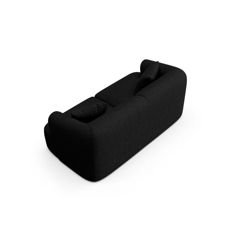 Campi 2-Sitzer Sofa aus Strukturierter Stoff in Schwarz (Moly 99), 180x90x70 cm von Cosmopolitan Design – Bild 5