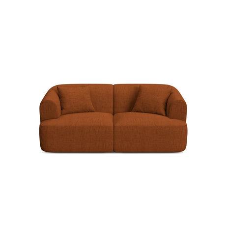 Campi 2-Sitzer Sofa aus Strukturierter Stoff in Ziegelstein (Moly 54), 180x90x70 cm von Cosmopolitan Design – Bild 1