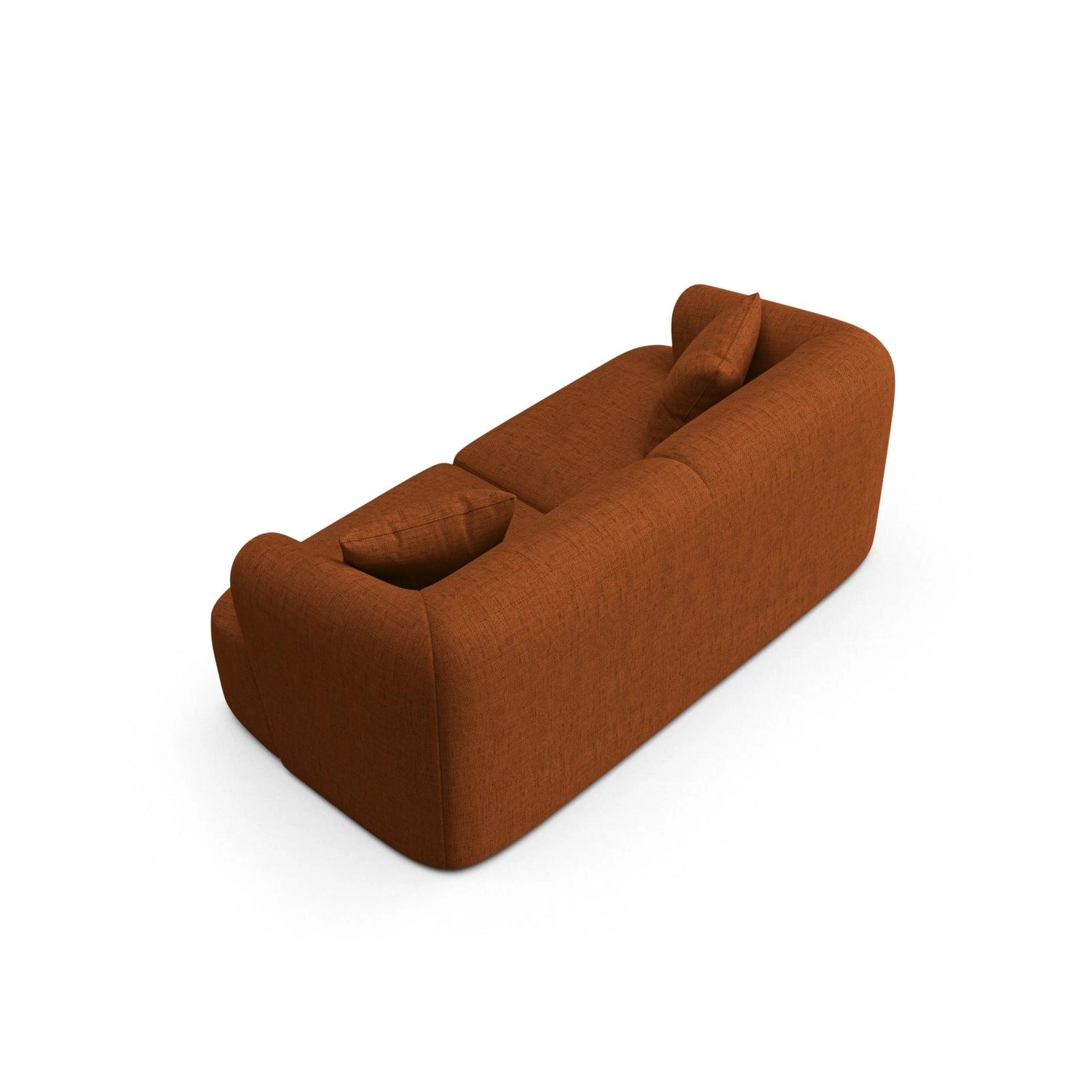 Campi 2-Sitzer Sofa aus Strukturierter Stoff in Ziegelstein (Moly 54), 180x90x70 cm von Cosmopolitan Design – Bild 5