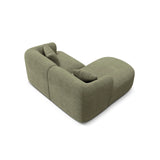 Campi 3-Sitzer Ecksofa, Linke Seite, aus Cord in Moosgrün (Lincoln 37D), 180x156x70 cm von Cosmopolitan Design – Bild 5