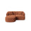 Campi 3-Sitzer Ecksofa, Linke Seite, aus Cord in Terrakotta (Lincoln 52D), 180x156x70 cm von Cosmopolitan Design – Bild 1