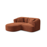 Campi 3-Sitzer Ecksofa, Linke Seite, aus Cord in Terrakotta (Lincoln 52D), 180x156x70 cm von Cosmopolitan Design – Bild 3