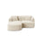 Campi 3-Sitzer Ecksofa, Linke Seite, aus Samt, Cord oder Strukturstoff, 180x156x70 cm von Cosmopolitan Design – Bild 1