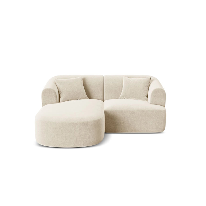 Campi 3-Sitzer Ecksofa, Linke Seite, aus Samt, Cord oder Strukturstoff, 180x156x70 cm von Cosmopolitan Design – Bild 1