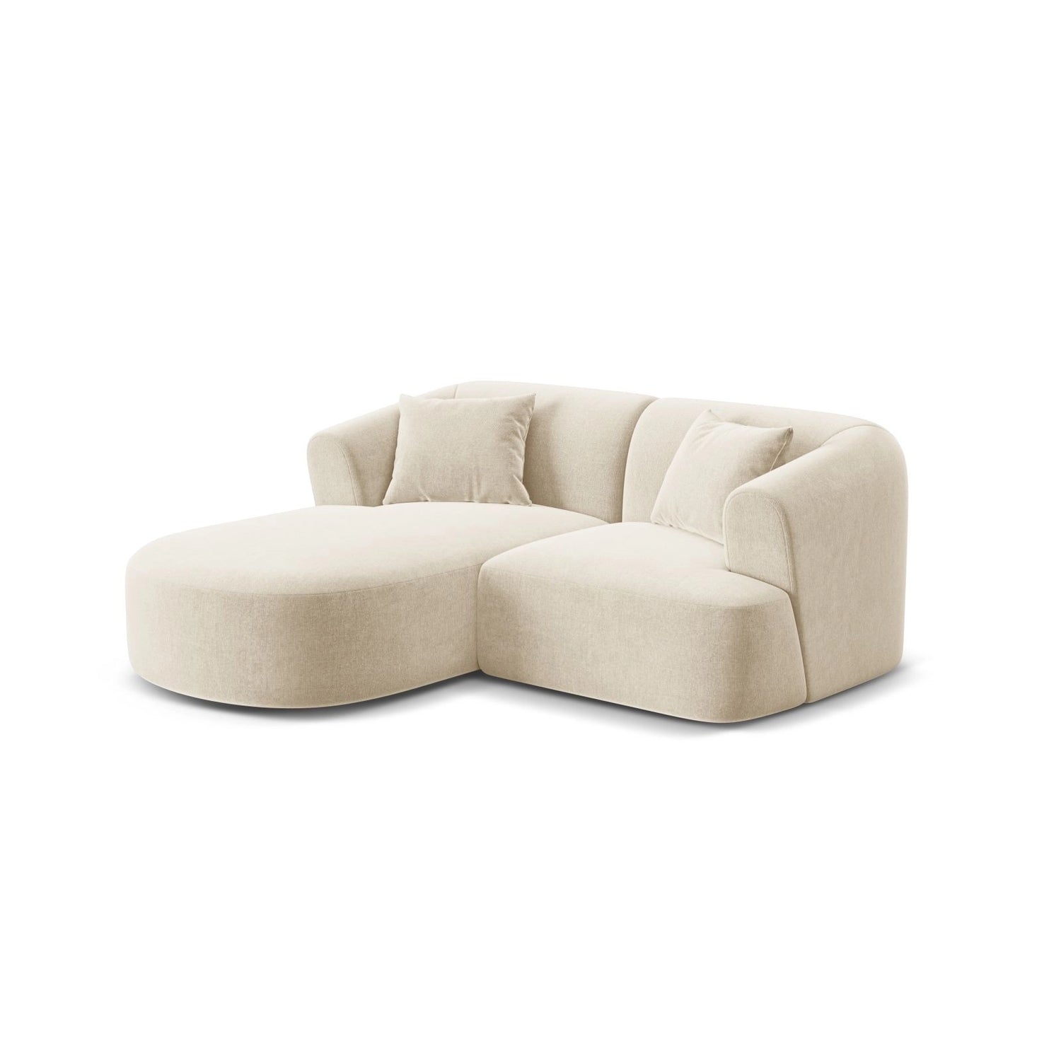 Campi 3-Sitzer Ecksofa, Linke Seite, aus Samt, Cord oder Strukturstoff, 180x156x70 cm von Cosmopolitan Design – Bild 4