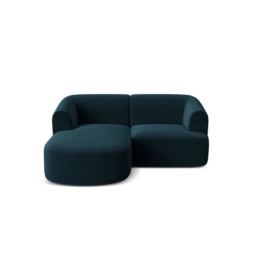 Campi 3-Sitzer Ecksofa, Linke Seite, aus Samt in Tiefes Petrol (Vogue 13), 180x156x70 cm von Cosmopolitan Design – Bild 5