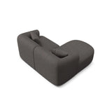 Campi 3-Sitzer Ecksofa, Linke Seite, aus Strukturierter Stoff in Grau (Moly 85), 180x156x70 cm von Cosmopolitan Design – Bild 5