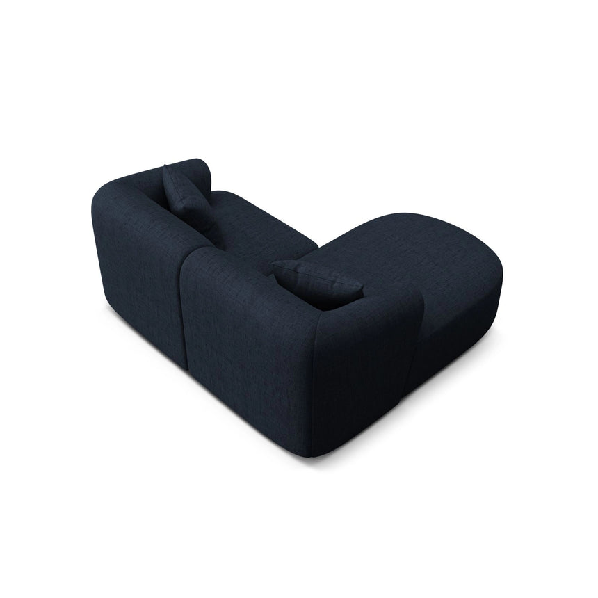 Campi 3-Sitzer Ecksofa, Linke Seite, aus Strukturierter Stoff in Königsblau (Moly 79), 180x156x70 cm von Cosmopolitan Design – Bild 5