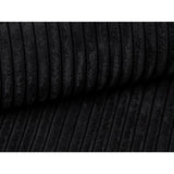 Campi 3-Sitzer Ecksofa, Rechte Seite, aus Cord in Schwarz (Lincoln 100D), 180x156x70 cm von Cosmopolitan Design – Bild 6