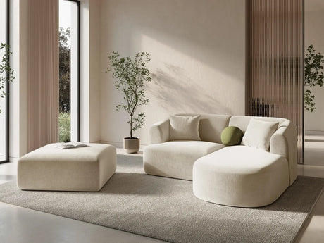 Campi 3-Sitzer Ecksofa, Rechte Seite, aus Samt, Cord oder Strukturstoff, 180x156x70 cm von Cosmopolitan Design – Bild 2