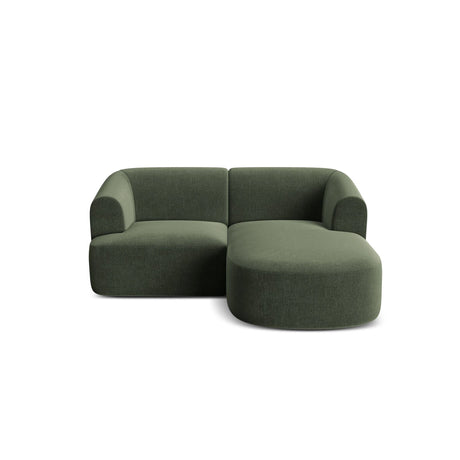 Campi 3-Sitzer Ecksofa, Rechte Seite, aus Samt in Grün (Vogue 11), 180x156x70 cm von Cosmopolitan Design – Bild 5