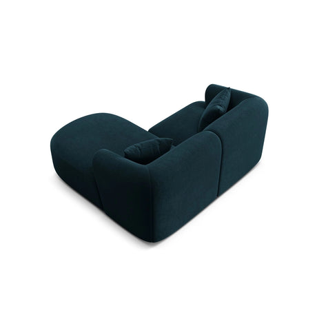 Campi 3-Sitzer Ecksofa, Rechte Seite, aus Samt in Tiefes Petrol (Vogue 13), 180x156x70 cm von Cosmopolitan Design – Bild 6