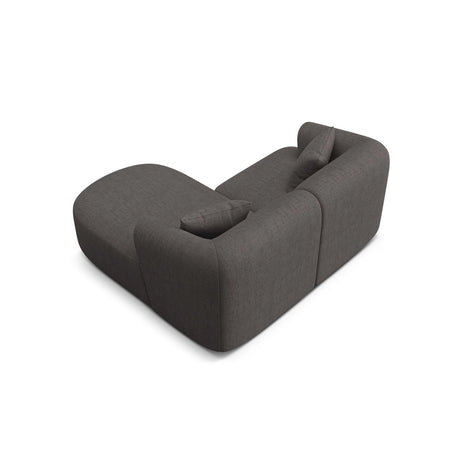 Campi 3-Sitzer Ecksofa, Rechte Seite, aus Strukturierter Stoff in Grau (Moly 85), 180x156x70 cm von Cosmopolitan Design – Bild 5