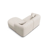 Campi 3-Sitzer Ecksofa, Rechte Seite, aus Strukturierter Stoff in Hellbeige (Moly 02), 180x156x70 cm von Cosmopolitan Design – Bild 5