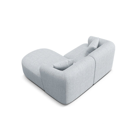 Campi 3-Sitzer Ecksofa, Rechte Seite, aus Strukturierter Stoff in Hellgrau (Moly 70), 180x156x70 cm von Cosmopolitan Design – Bild 5