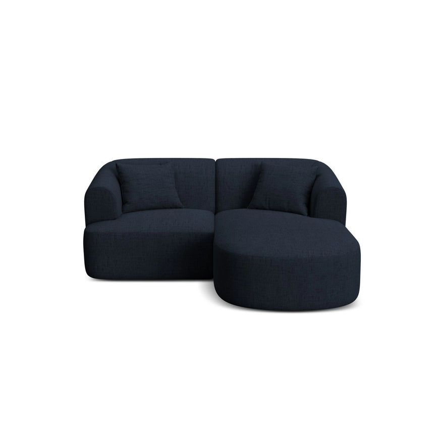 Campi 3-Sitzer Ecksofa, Rechte Seite, aus Strukturierter Stoff in Königsblau (Moly 79), 180x156x70 cm von Cosmopolitan Design – Bild 1
