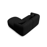 Campi 3-Sitzer Ecksofa, Rechte Seite, aus Strukturierter Stoff in Schwarz (Moly 99), 180x156x70 cm von Cosmopolitan Design – Bild 5