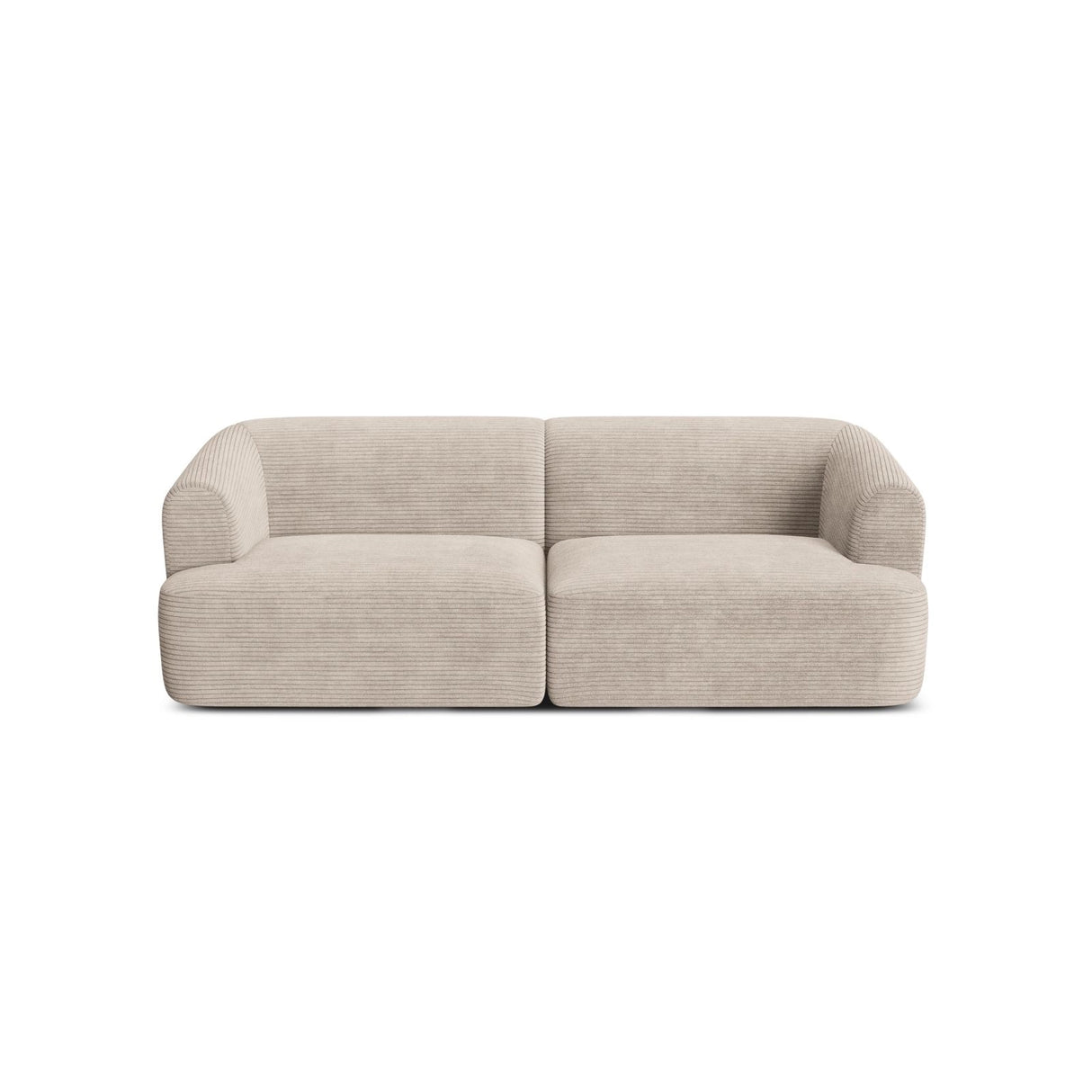 Campi 3-Sitzer Sofa aus Cord in Cappuccino (Lincoln 09D), 220x90x70 cm von Cosmopolitan Design – Bild 4