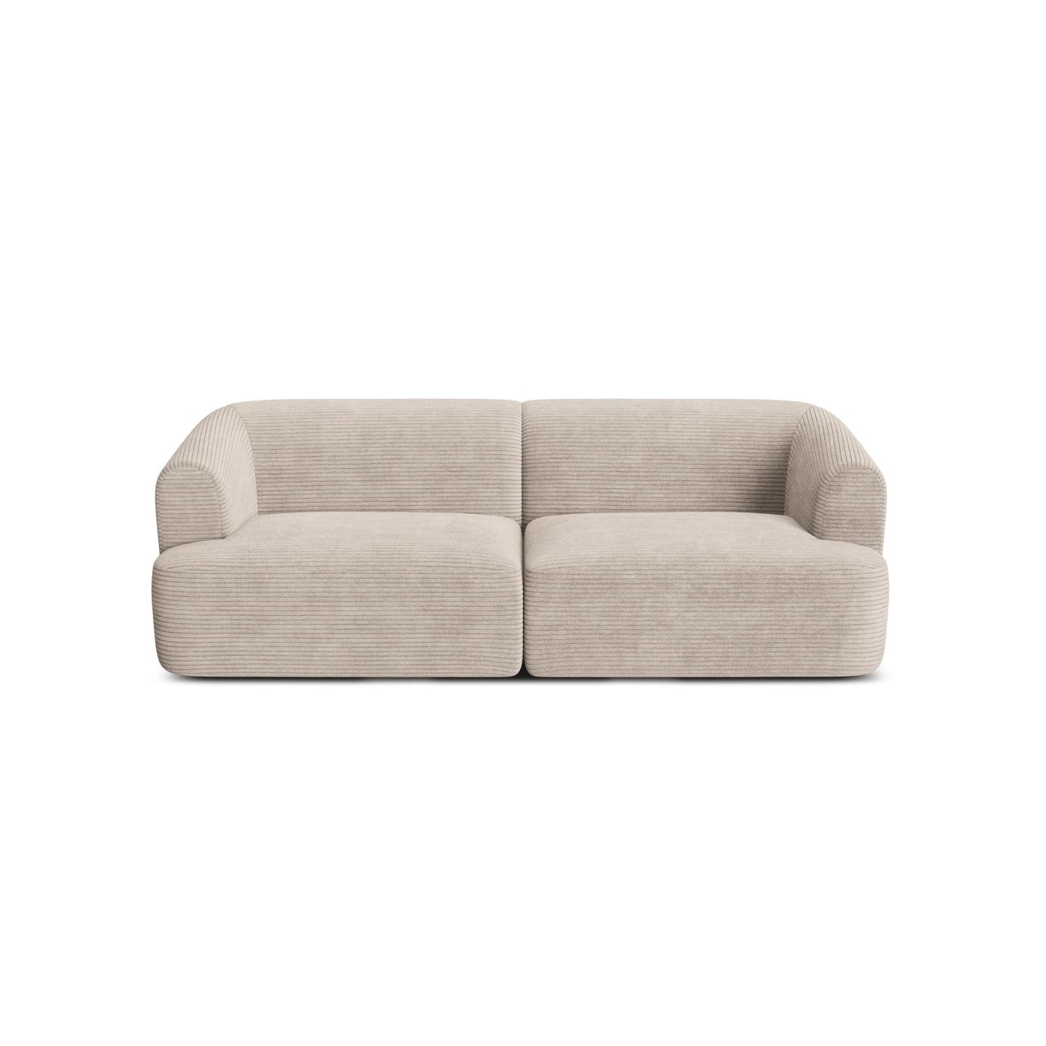Campi 3-Sitzer Sofa aus Cord in Cappuccino (Lincoln 09D), 220x90x70 cm von Cosmopolitan Design – Bild 4