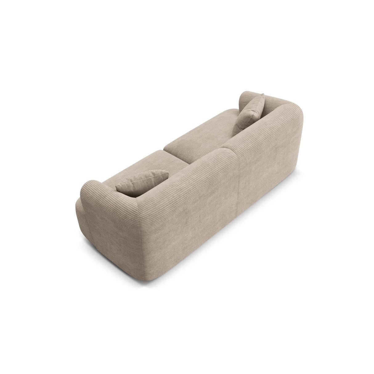 Campi 3-Sitzer Sofa aus Cord in Cappuccino (Lincoln 09D), 220x90x70 cm von Cosmopolitan Design – Bild 5