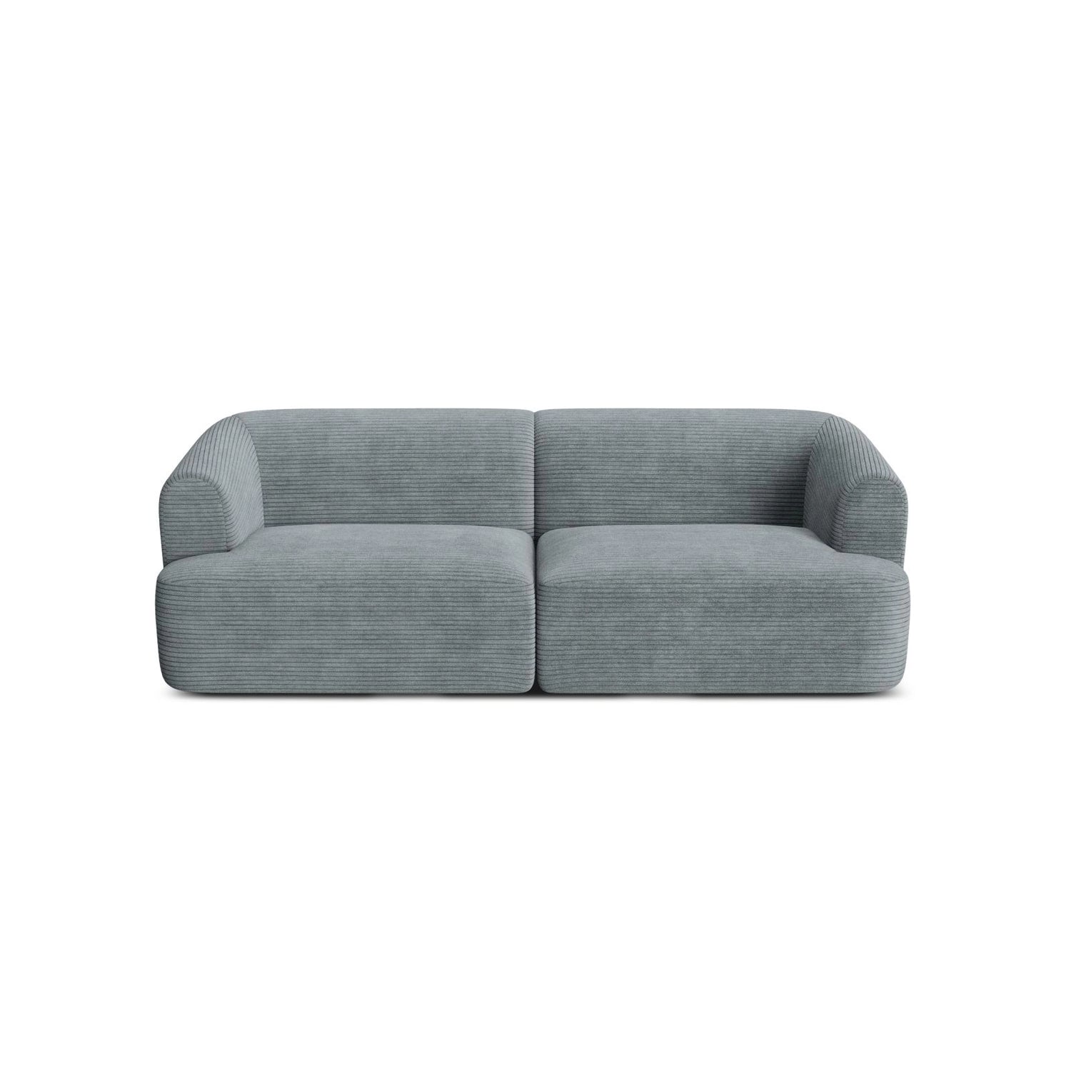 Campi 3-Sitzer Sofa aus Cord in Dunkelgrau (Lincoln 94D), 220x90x70 cm von Cosmopolitan Design – Bild 4