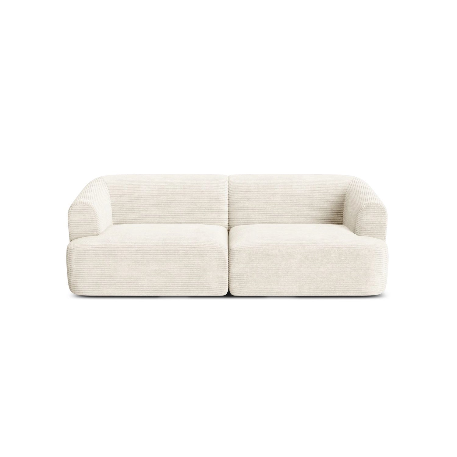 Campi 3-Sitzer Sofa aus Cord in Elfenbein (Lincoln 01D), 220x90x70 cm von Cosmopolitan Design – Bild 4