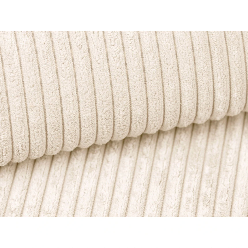 Campi 3-Sitzer Sofa aus Cord in Elfenbein (Lincoln 01D), 220x90x70 cm von Cosmopolitan Design – Bild 6