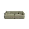 Campi 3-Sitzer Sofa aus Cord in Moosgrün (Lincoln 37D), 220x90x70 cm von Cosmopolitan Design – Bild 1