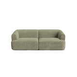 Campi 3-Sitzer Sofa aus Cord in Moosgrün (Lincoln 37D), 220x90x70 cm von Cosmopolitan Design – Bild 4
