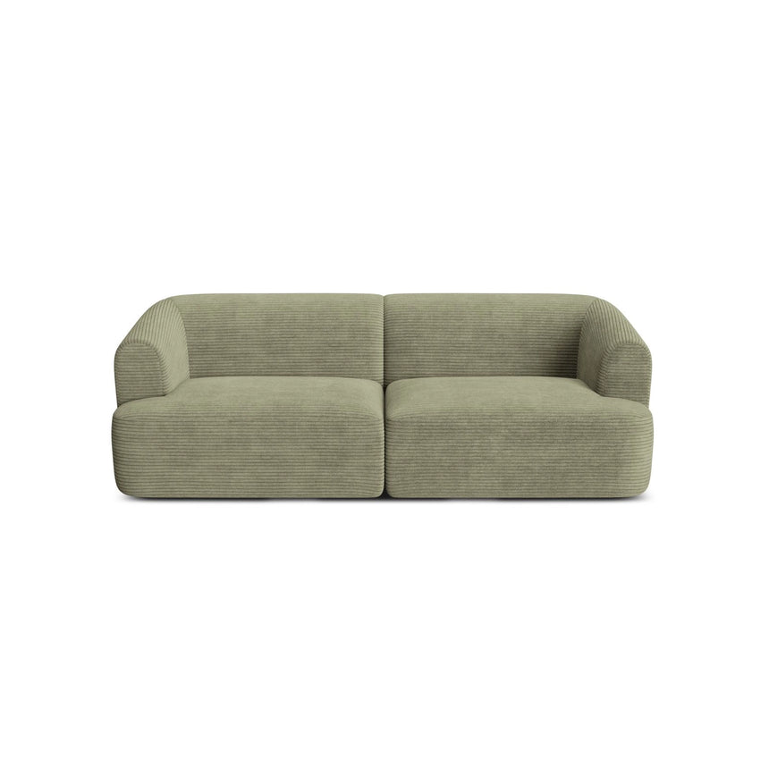 Campi 3-Sitzer Sofa aus Cord in Moosgrün (Lincoln 37D), 220x90x70 cm von Cosmopolitan Design – Bild 4