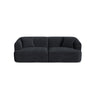 Campi 3-Sitzer Sofa aus Cord in Schwarz (Lincoln 100D), 220x90x70 cm von Cosmopolitan Design – Bild 1