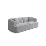 Campi 3-Sitzer Sofa aus Cord in Silber (Lincoln 84D), 220x90x70 cm von Cosmopolitan Design – Bild 3