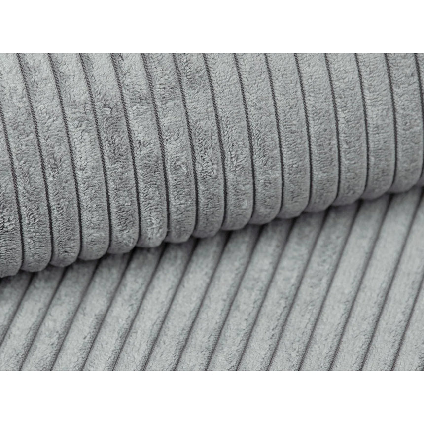 Campi 3-Sitzer Sofa aus Cord in Silber (Lincoln 84D), 220x90x70 cm von Cosmopolitan Design – Bild 6
