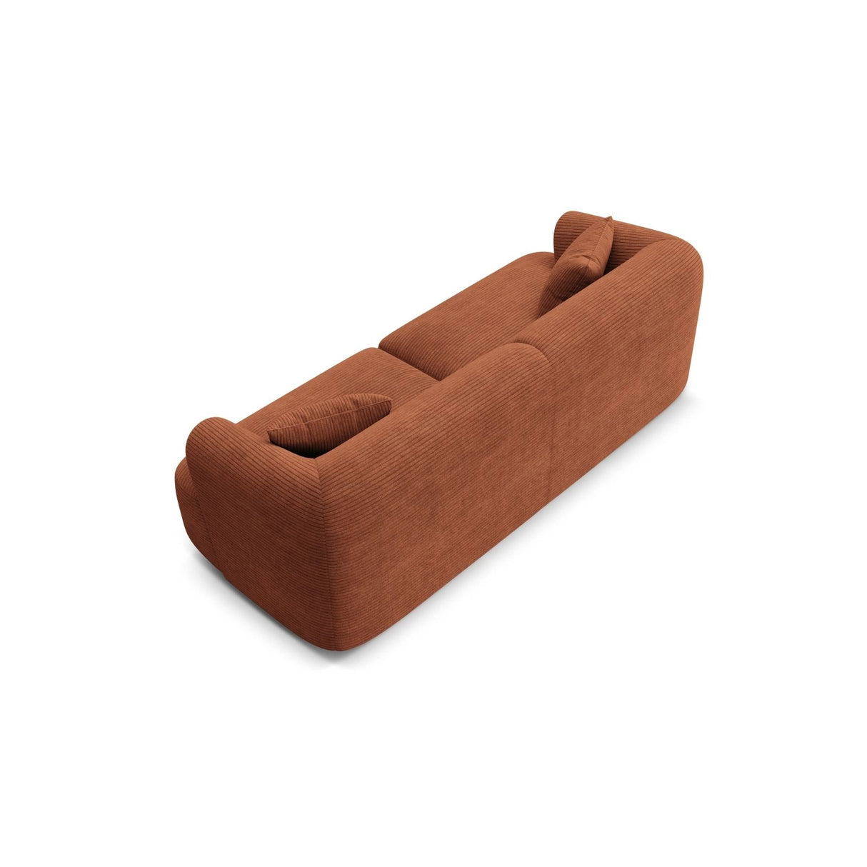 Campi 3-Sitzer Sofa aus Cord in Terrakotta (Lincoln 52D), 220x90x70 cm von Cosmopolitan Design – Bild 5