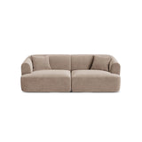 Campi 3-Sitzer Sofa aus Samt in Dunkelbeige (Vogue 3), 220x90x70 cm von Cosmopolitan Design – Bild 1