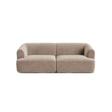 Campi 3-Sitzer Sofa aus Samt in Dunkelbeige (Vogue 3), 220x90x70 cm von Cosmopolitan Design – Bild 4