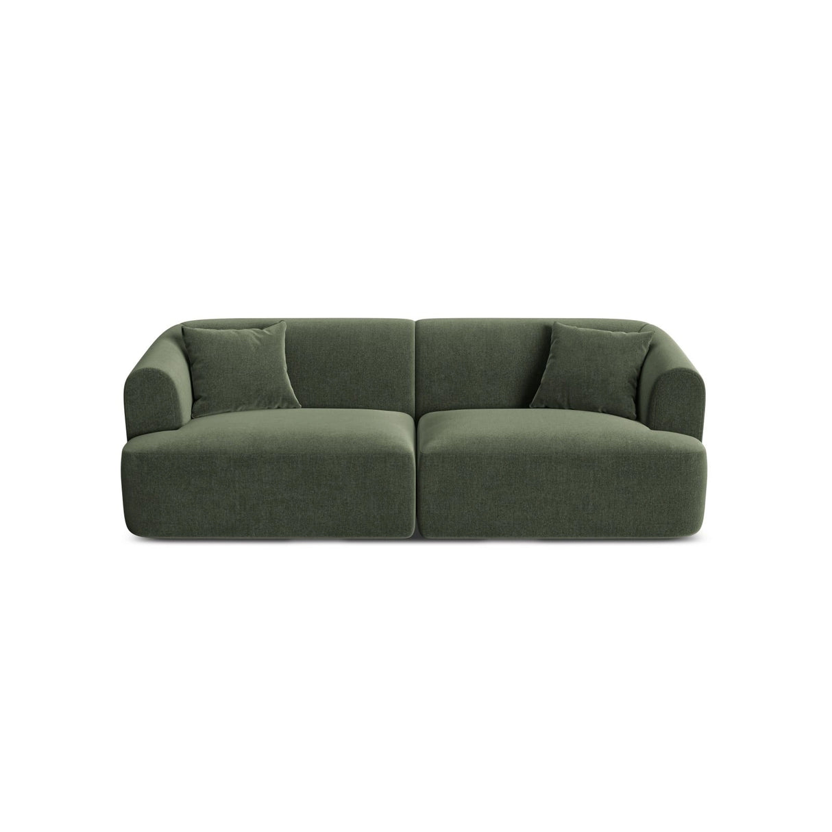 Campi 3-Sitzer Sofa aus Samt in Grün (Vogue 11), 220x90x70 cm von Cosmopolitan Design – Bild 1