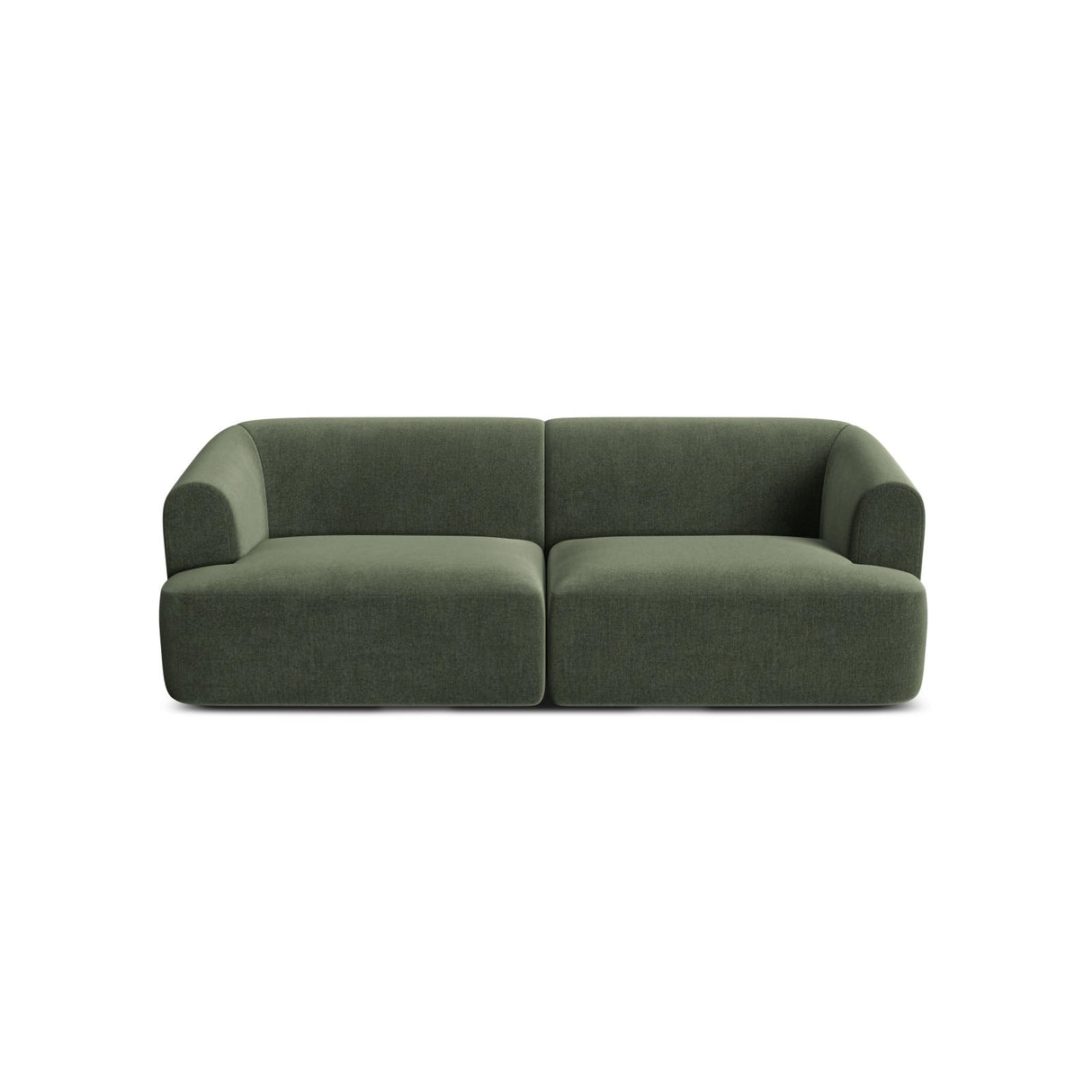 Campi 3-Sitzer Sofa aus Samt in Grün (Vogue 11), 220x90x70 cm von Cosmopolitan Design – Bild 4