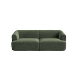 Campi 3-Sitzer Sofa aus Samt in Grün (Vogue 11), 220x90x70 cm von Cosmopolitan Design – Bild 4