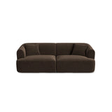 Campi 3-Sitzer Sofa aus Samt in Schokolade (Vogue 6), 220x90x70 cm von Cosmopolitan Design – Bild 1