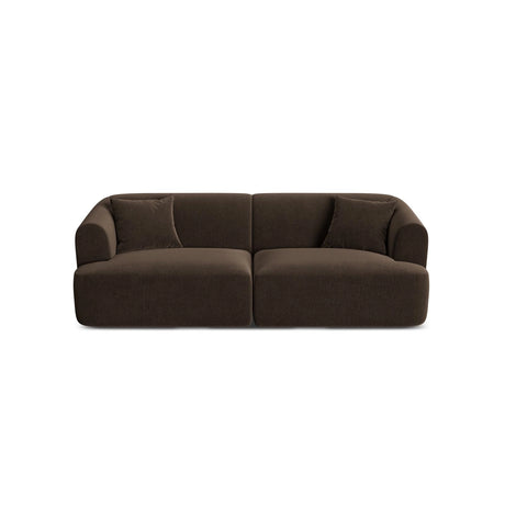 Campi 3-Sitzer Sofa aus Samt in Schokolade (Vogue 6), 220x90x70 cm von Cosmopolitan Design – Bild 1