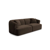 Campi 3-Sitzer Sofa aus Samt in Schokolade (Vogue 6), 220x90x70 cm von Cosmopolitan Design – Bild 3