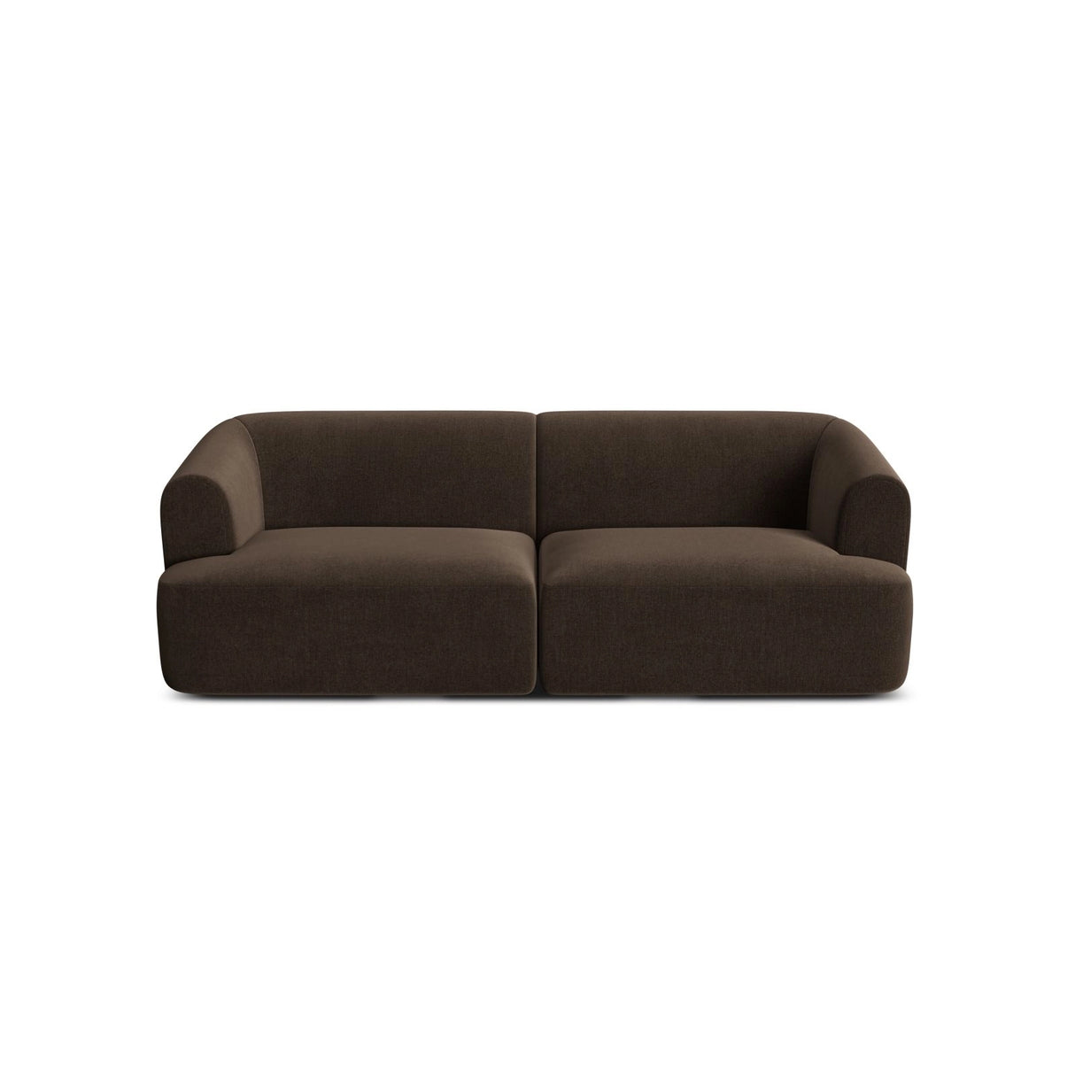 Campi 3-Sitzer Sofa aus Samt in Schokolade (Vogue 6), 220x90x70 cm von Cosmopolitan Design – Bild 4