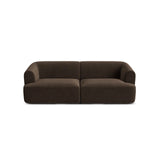 Campi 3-Sitzer Sofa aus Samt in Schokolade (Vogue 6), 220x90x70 cm von Cosmopolitan Design – Bild 4