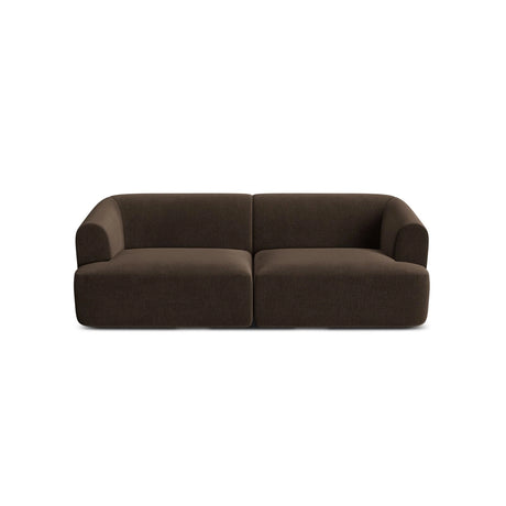 Campi 3-Sitzer Sofa aus Samt in Schokolade (Vogue 6), 220x90x70 cm von Cosmopolitan Design – Bild 4