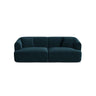 Campi 3-Sitzer Sofa aus Samt in Tiefes Petrol (Vogue 13), 220x90x70 cm von Cosmopolitan Design – Bild 1