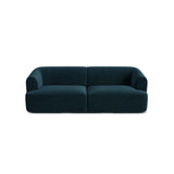 Campi 3-Sitzer Sofa aus Samt in Tiefes Petrol (Vogue 13), 220x90x70 cm von Cosmopolitan Design – Bild 4