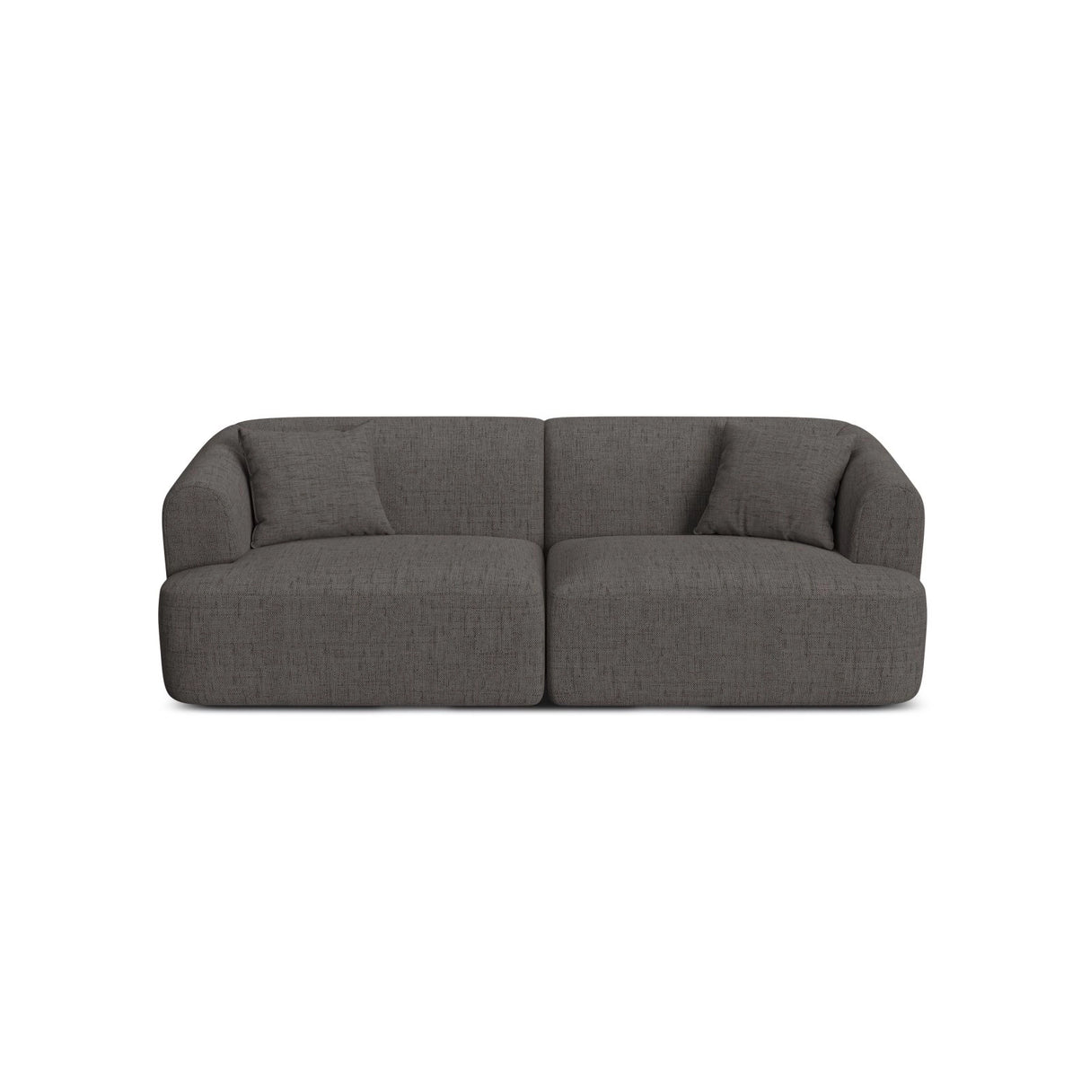 Campi 3-Sitzer Sofa aus Strukturierter Stoff in Grau (Moly 85), 220x90x70 cm von Cosmopolitan Design – Bild 1