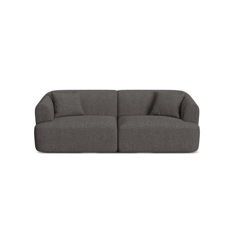 Campi 3-Sitzer Sofa aus Strukturierter Stoff in Grau (Moly 85), 220x90x70 cm von Cosmopolitan Design – Bild 1